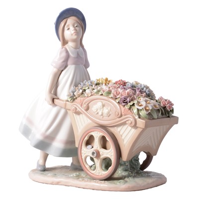 Lot 8 - Lladro, "Love's tender tokens girl"