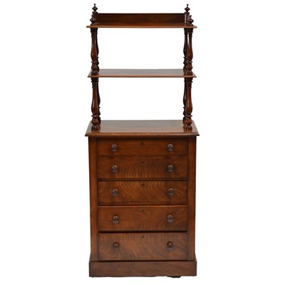 Lot 390 - Victorian mahogany specimen cabinet/whatnot