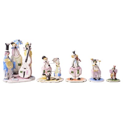 Lot 13 - Fourteen Italian Zampiva clown groups / figures.
