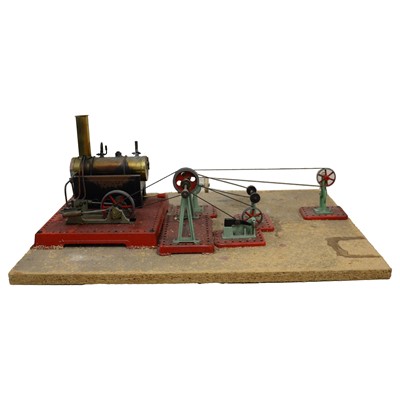 Lot 3 - Mamod Stationary Engine and various drive belts