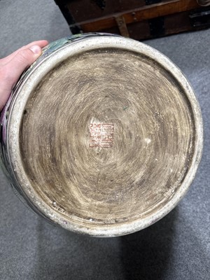 Lot 225 - Large Chinese fish bowl, and another smaller fish bowl