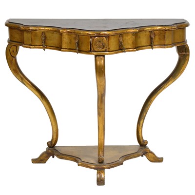 Lot 229 - Reproduction gilt console table
