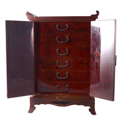 Lot 401A - Chinese lacquered cabinet
