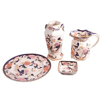 Lot 44 - A collection of Mason's Blue Mandalay pottery