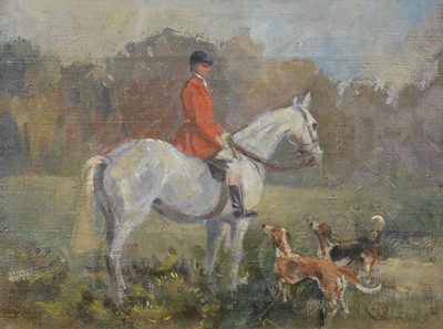 Lot 117 - A L Scott, Study for The Old Surrey & Burstow Hunt