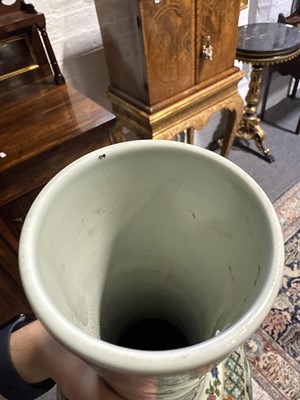 Lot 28 - Pair of Chinese famille verte vases