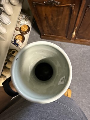 Lot 28 - Pair of Chinese famille verte vases