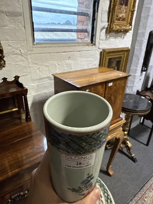 Lot 28 - Pair of Chinese famille verte vases