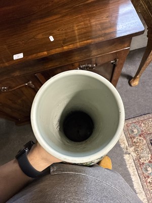 Lot 28 - Pair of Chinese famille verte vases