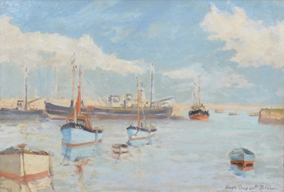 Lot 149 - Hugh Boycott Brown, Fishing boats at Brixham