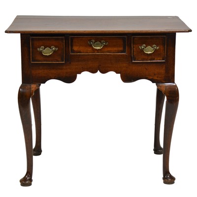 Lot 224 - George III oak lowboy