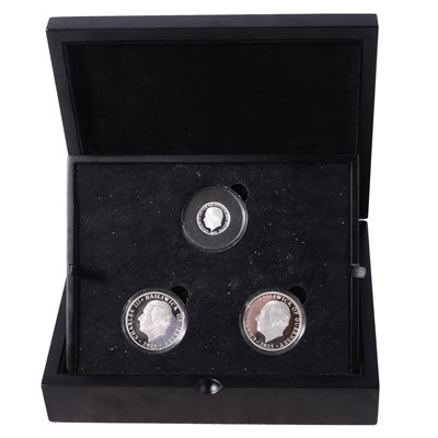 Lot 192 - VE Day 80th Anniversary Silver Proof Coin Trio, Charles III 2025.