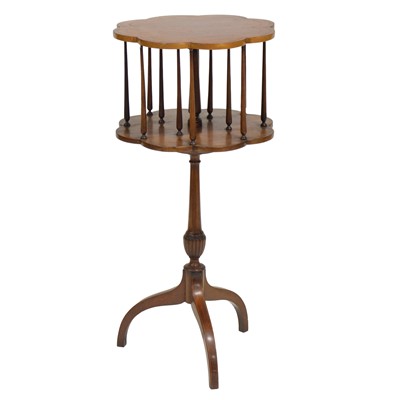 Lot 414 - Edwardian mahogany revolving book stand