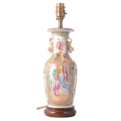 Lot 71 - Cantonese famille verte lamp