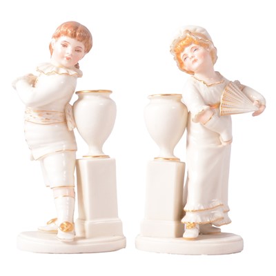 Lot 32 - Pair of Royal Worcester figurines by James Hadley