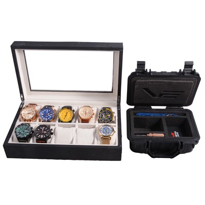 Lot 1038 - Eight gentlemen's automatic and quartz wristwatches, Vostok Europe, Constantin Weisz.