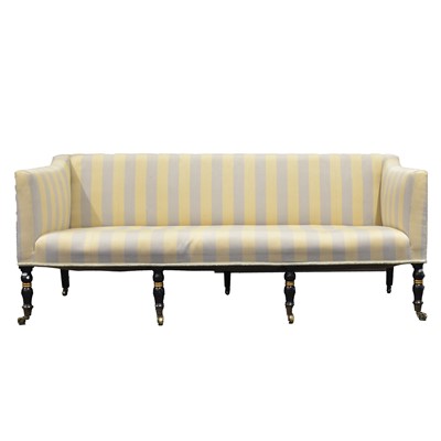 Lot 279A - Regency three-seat sofa, 19th century