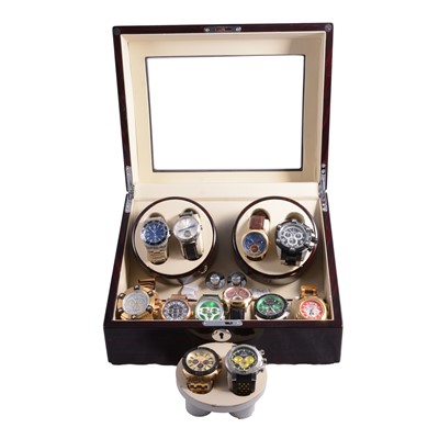 Lot 1046 - Twelve gentlemen's automatic and quartz wristwatches, deLorean, Constantin Weisz, Invicta.