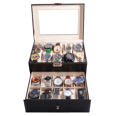 Lot 1043 - Twenty gentlemen's automatic and quartz wristwatches, Ingersoll, Xeric, Matthey-Tissot, and others.