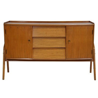 Lot 210 - Mid-century teak dining room suite, by Beresford & Hicks, London
