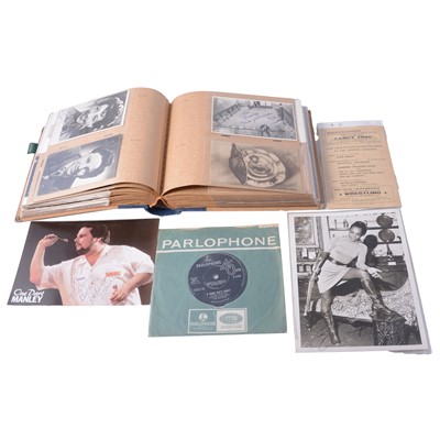 Lot 203 - Collection of autographs, postcards, and other ephemera, including Beatles