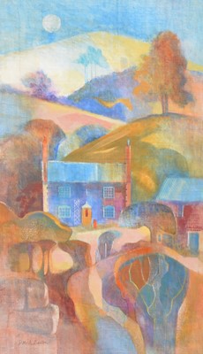 Lot 389 - David Easton, Enfolded Cottage