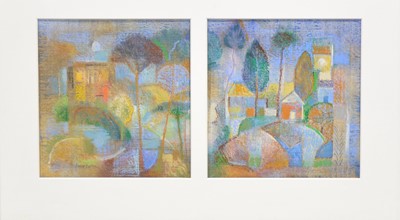 Lot 392 - David Easton, Landscape Diptych