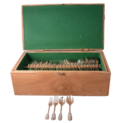 Lot 259 - Silver flatware, Goldsmiths & Silversmiths Co, London 1926.