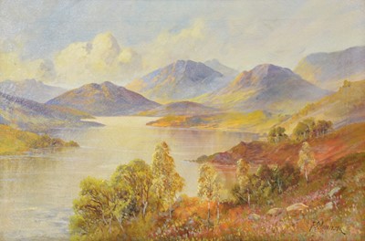 Lot 306 - F E Jamieson, Scottish / Welsh loch landscape.