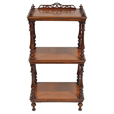 Lot 362 - Victorian walnut whatnot