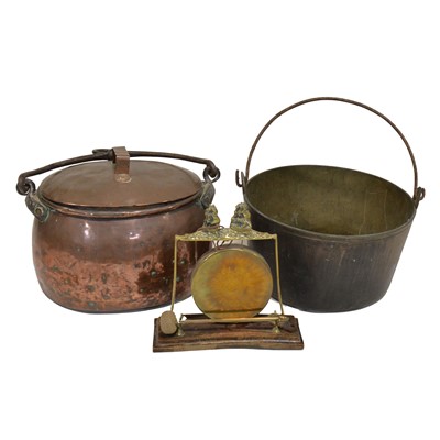 Lot 177 - Large collection of Victorian and later brass and copper ware