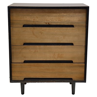 Lot 383 - Mid-century Stag C-Range afromosia chest of four drawers