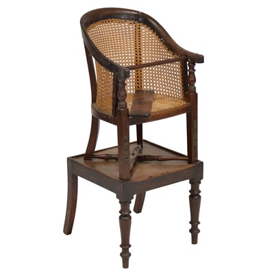 Lot 355 - Victorian mahogany child's high-chair