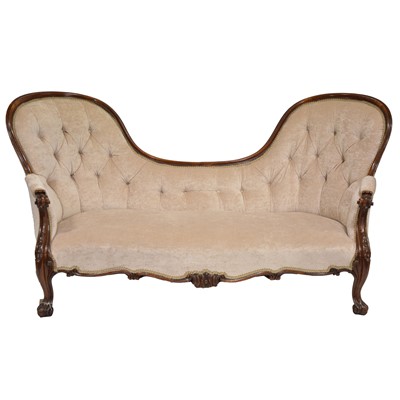 Lot 442 - Victorian mahogany chair-back sofa