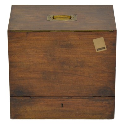 Lot 126 - Victorian walnut desk-top file box