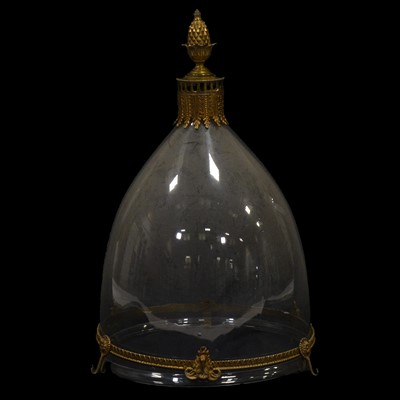 Lot 140 - George III style gilt metal mounted glass lantern