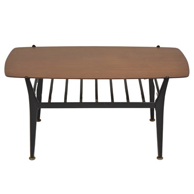 Lot 364 - G-Plan teak and ebonised coffee table