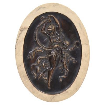 Lot 269 - Two reproduction composition plaques