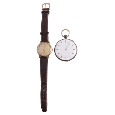 Lot 292 - Bernex wristwatch and a silver pocket watch