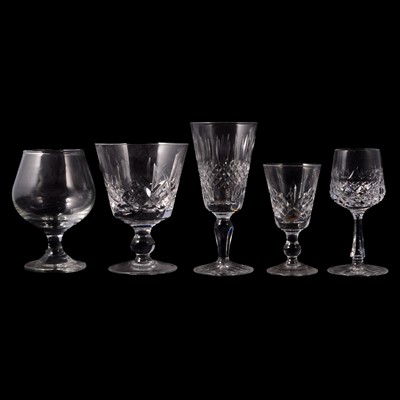 Lot 165 - Two boxes of assorted crystal glassware
