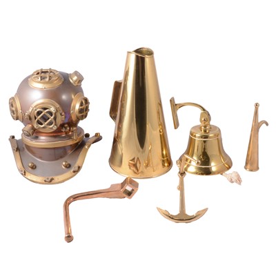 Lot 104 - A Collection of Nautical themed brassware