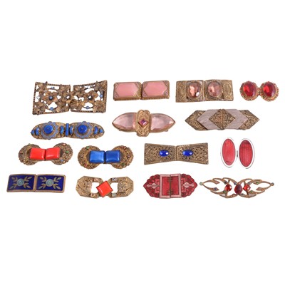 Lot 506 - Fifteen 1920's 1930's Czechoslovakian two part buckles.