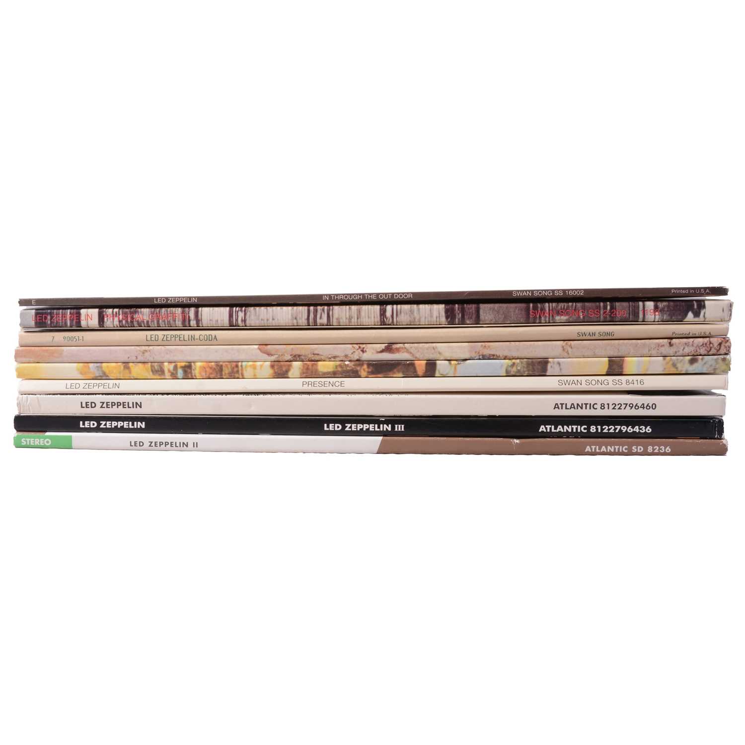 Lot 4 - Led Zeppelin, nine albums and sets,