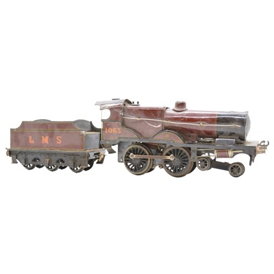 Lot 152 - Bassett-Lowke O gauge 3-rail electric Compound 4-4-0 locomotive and tender, etc.