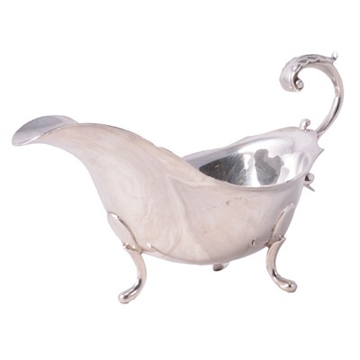 Lot 219 - A silver sauce boat, Birmingham 1933.