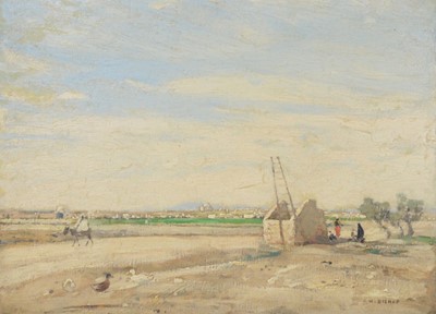 Lot 206 - H Bishop, Rural North African landscape