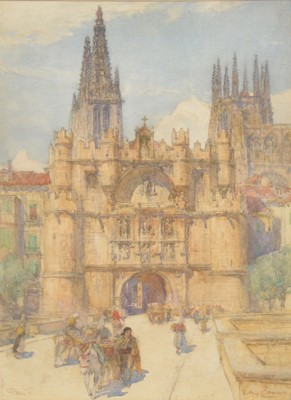 Lot 301 - Henry Charles Brewer, Gothic town