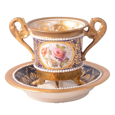 Lot 64 - A Derby porcelain cabinet cup and saucer.