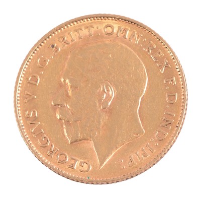 Lot 170A - A Gold Half Sovereign Coin, George V 1911.