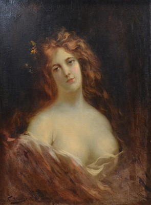 Lot 142 - Continental School, Portriat of a Young Lady